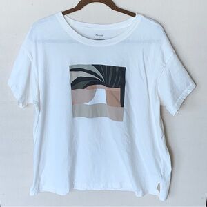 Madewell x Kit Agar Oversized Graphic Cotton Tee Size Large